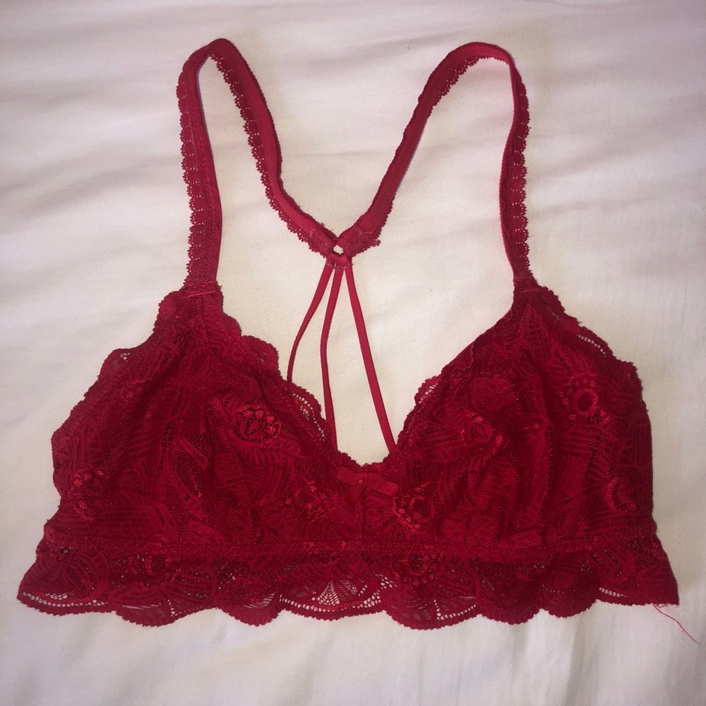 AEO aerie women’s red bralette size M